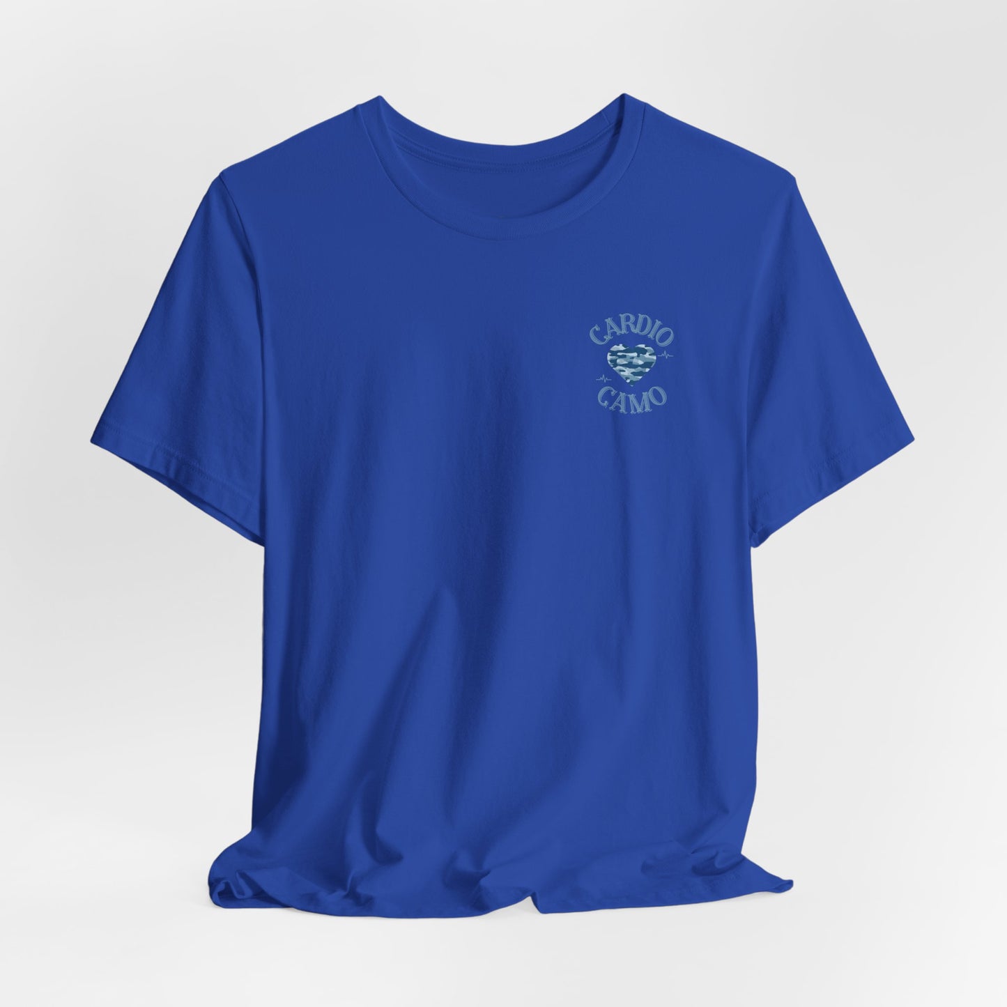 Cardio Camo Royal Blue Fitness Graphic T-shirt