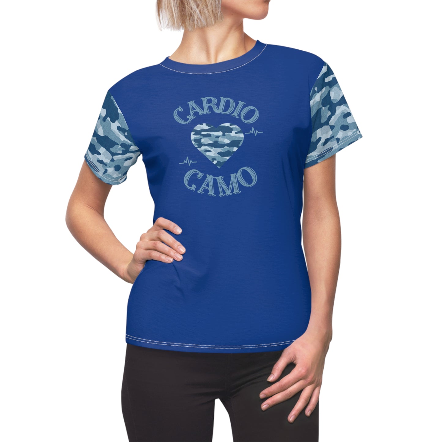Cardio Camo - Women's Cut & Sew Tee