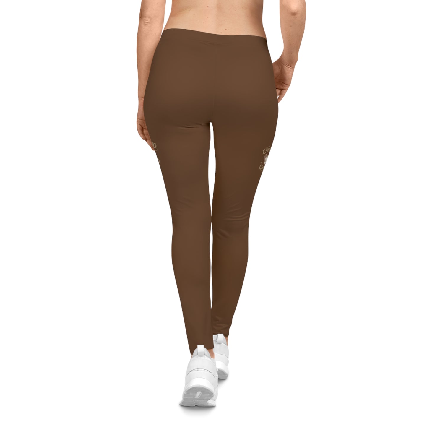 Cardio Camo Women's Brown Casual Leggings