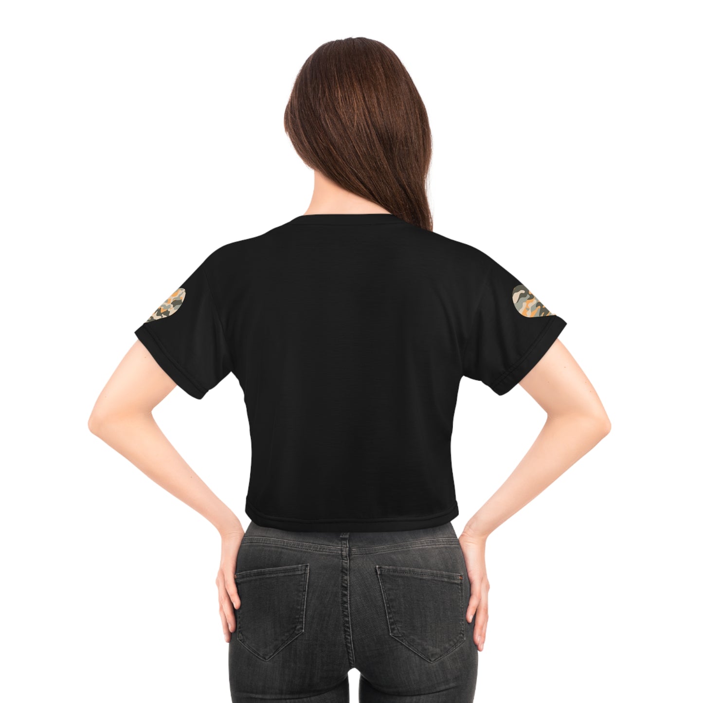 Cardio Camo Crop Tee