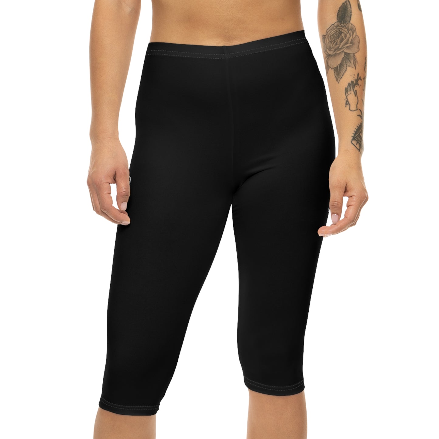Cardio Camo Black Capri Leggings