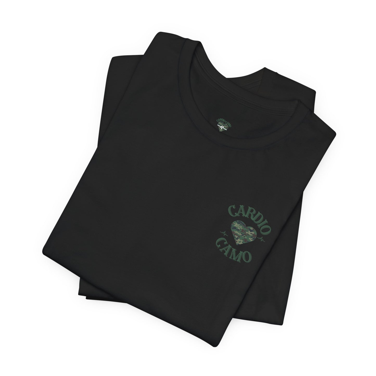 Cardio Camo Black Fitness Graphic T-Shirt