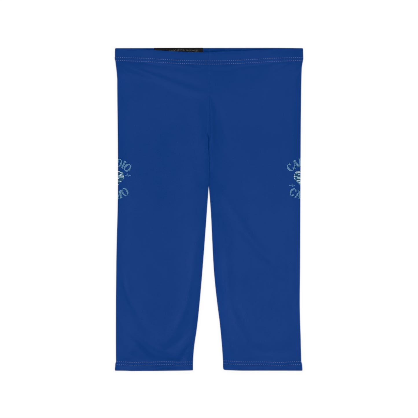 Cardio Camo Blue Capri Leggings