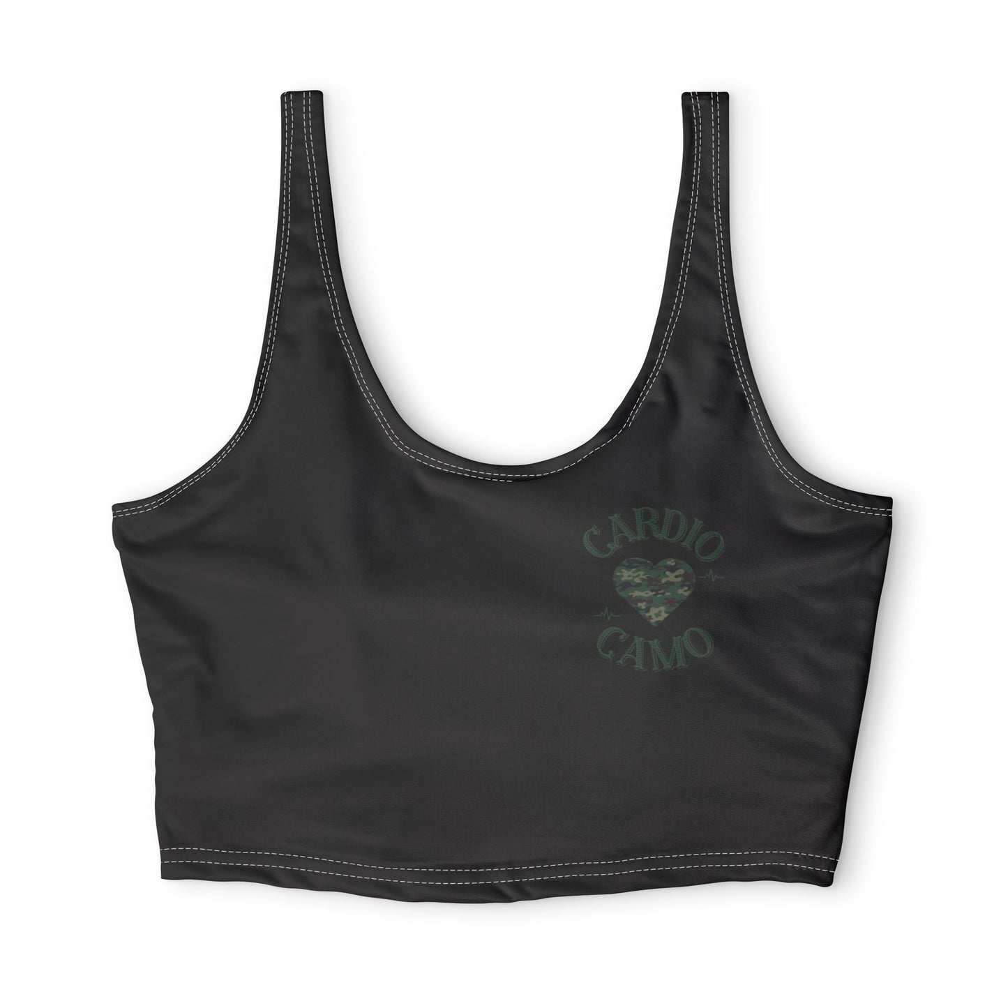 Cardio Camo Black Sports Bra