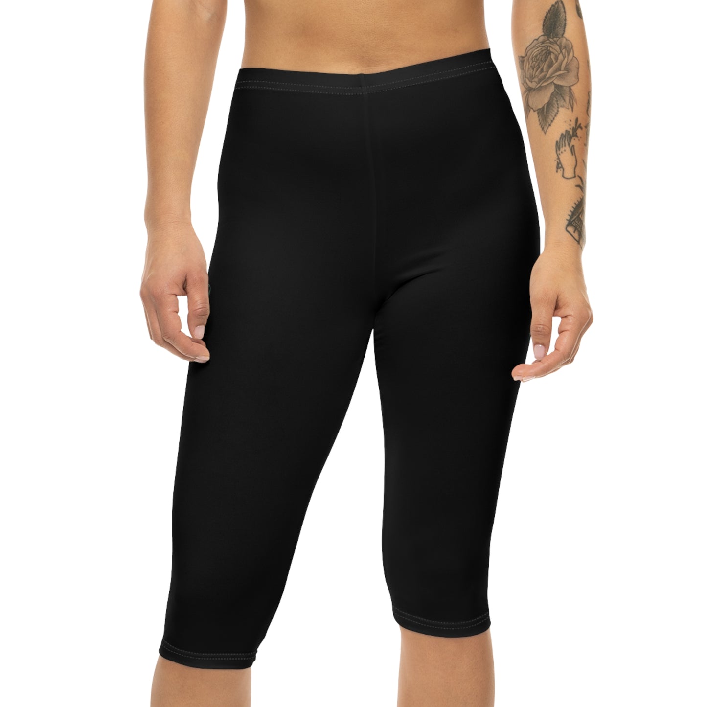 Cardio Camo Black Capri Leggings