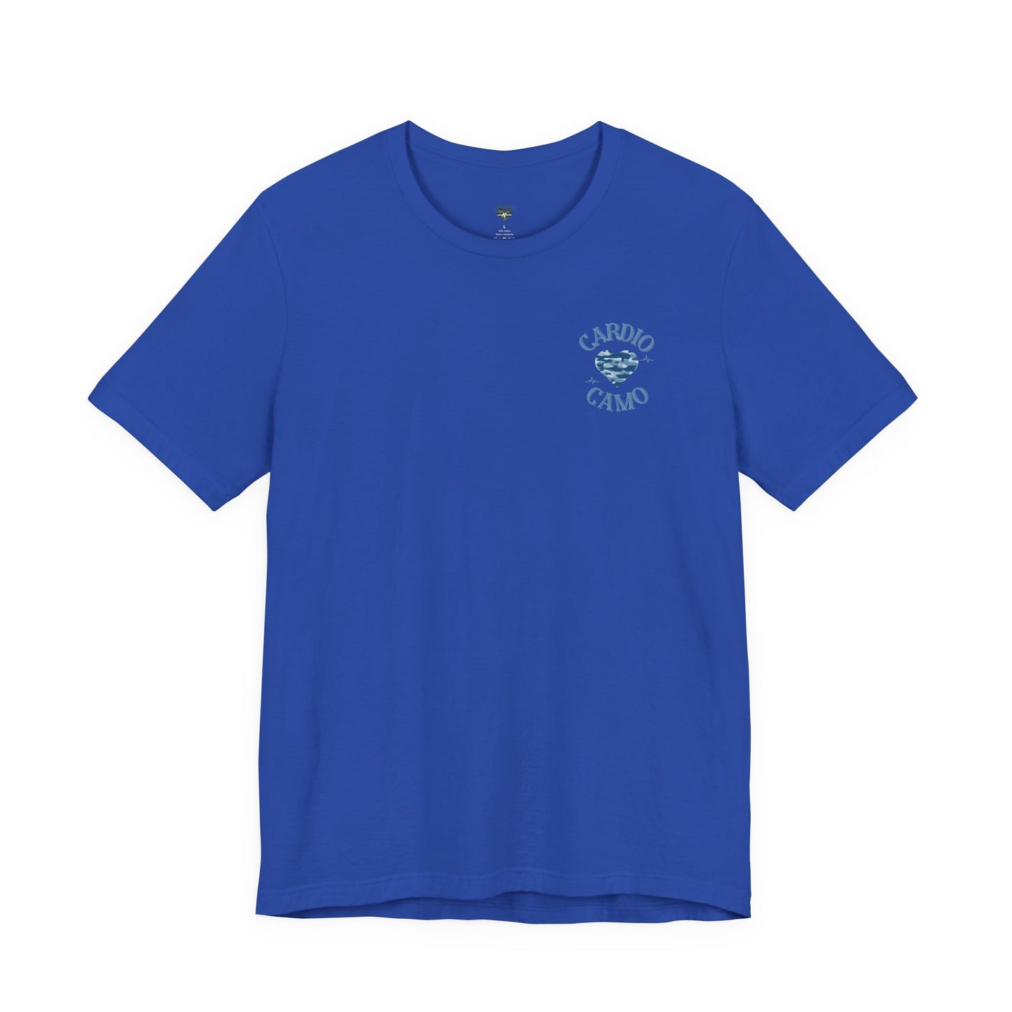Cardio Camo Royal Blue Fitness Graphic T-shirt