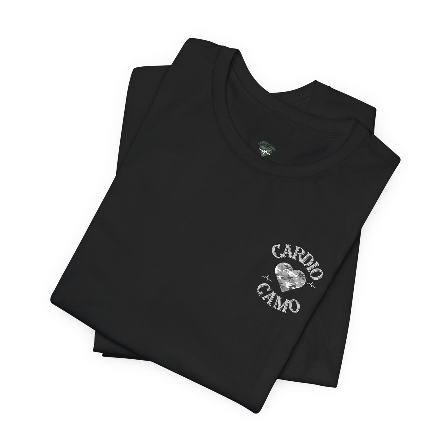 Cardio Camo Black Fitness Graphic T-Shirt