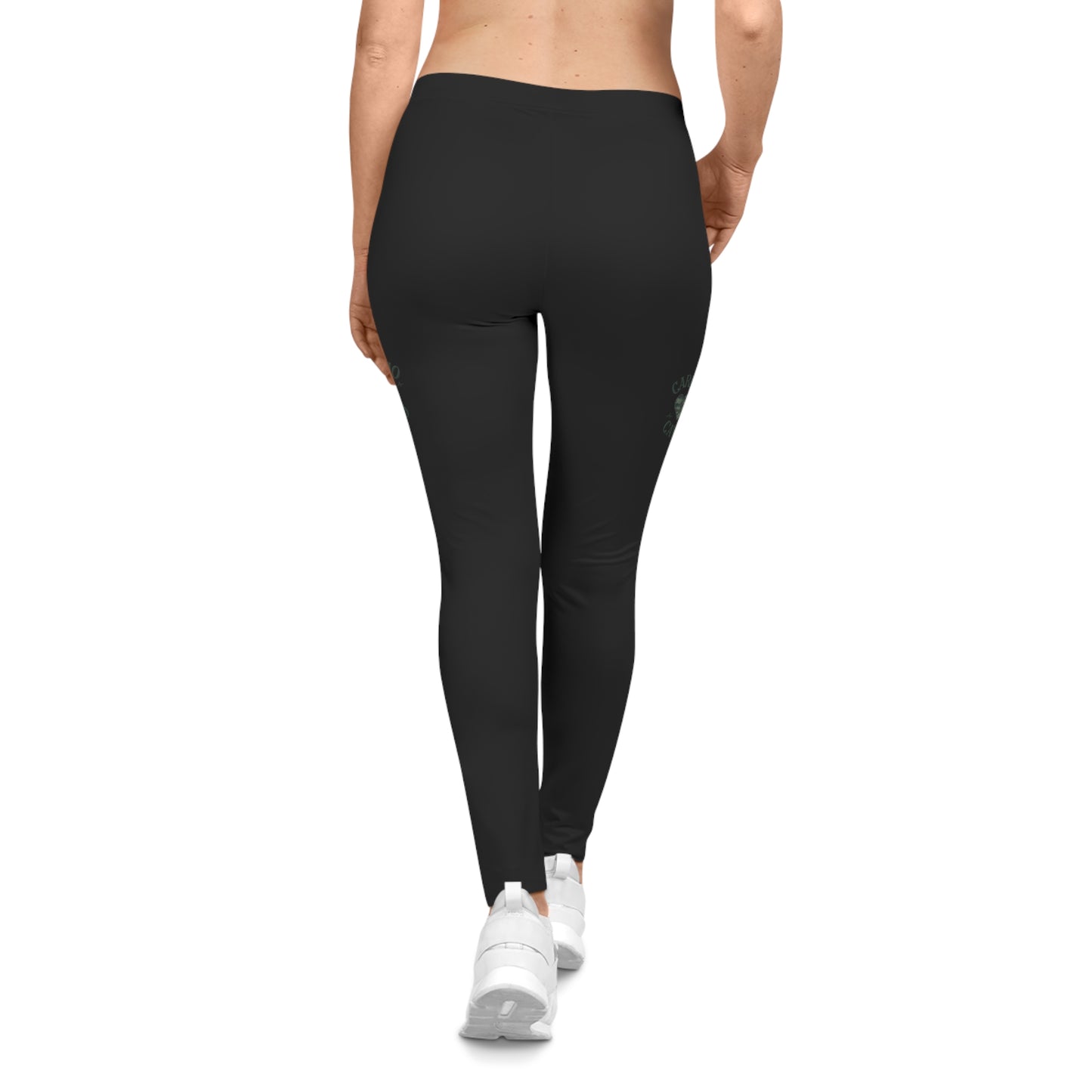 Cardio Camo Women's Black Casual Leggings