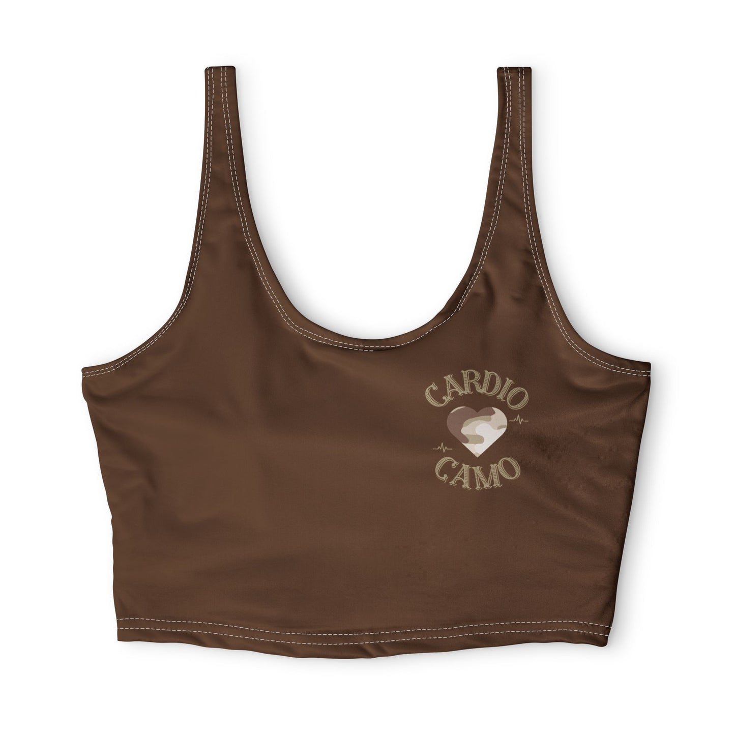 Cardio Camo Brown Sports Bra