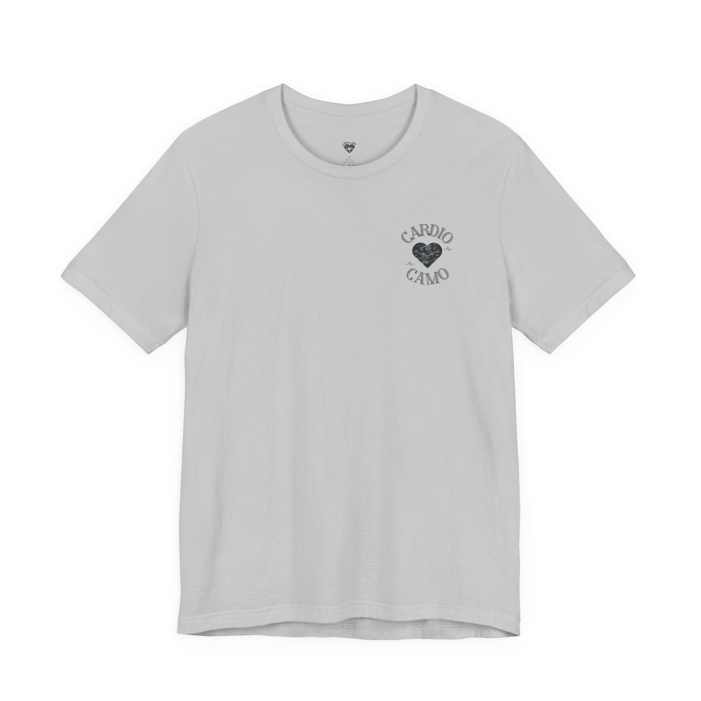 Cardio Camo Light Gray Fitness Graphic T-Shirt