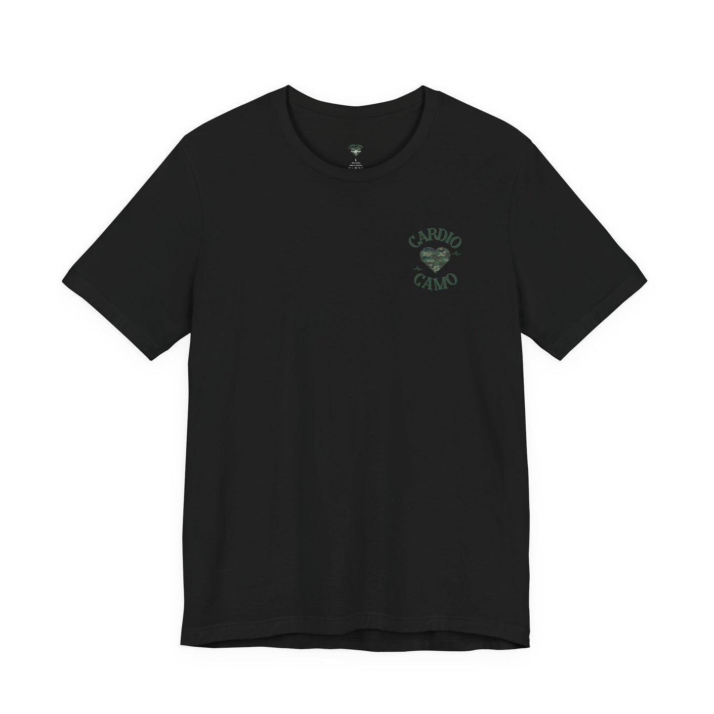 Cardio Camo Black Fitness Graphic T-Shirt