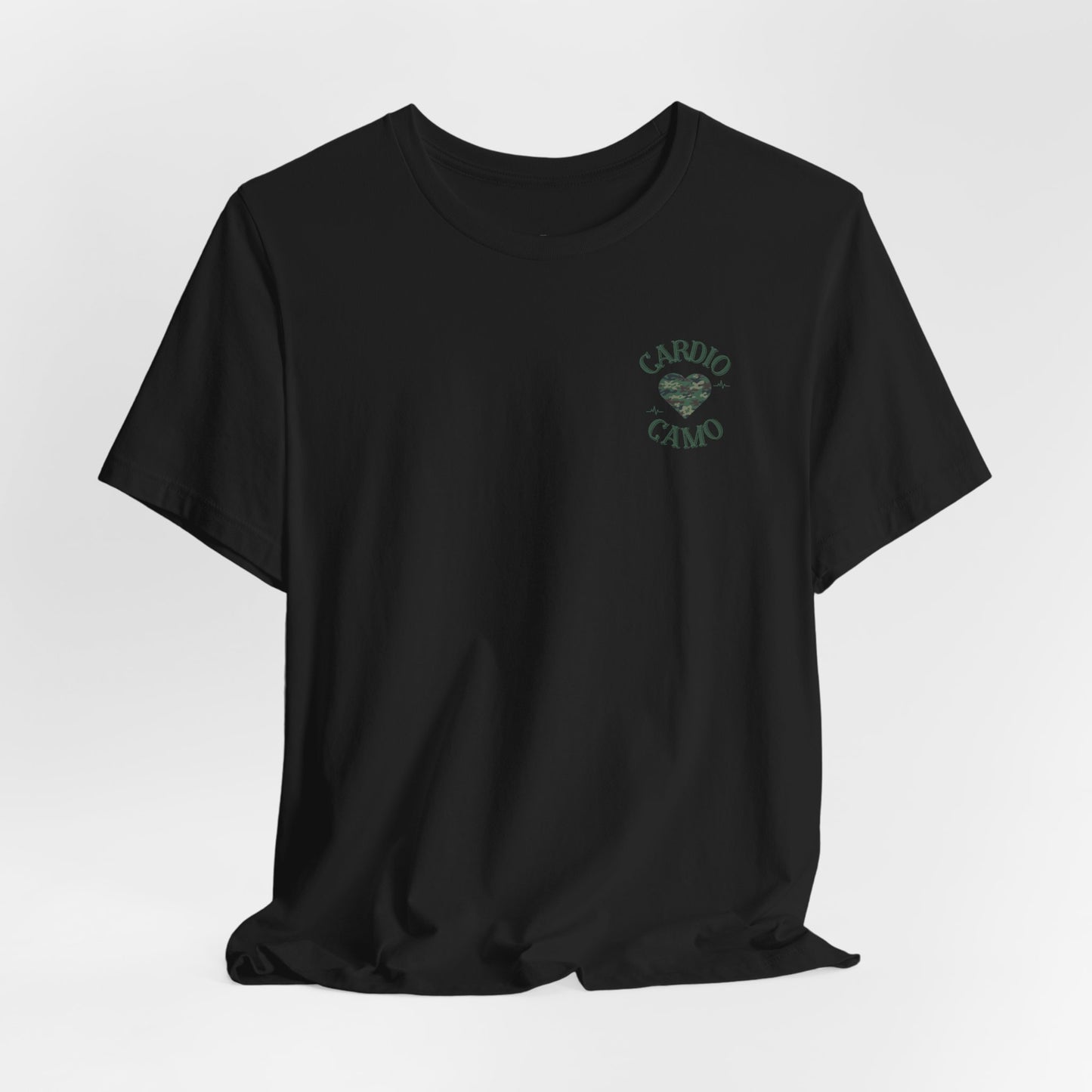 Cardio Camo Black Fitness Graphic T-Shirt