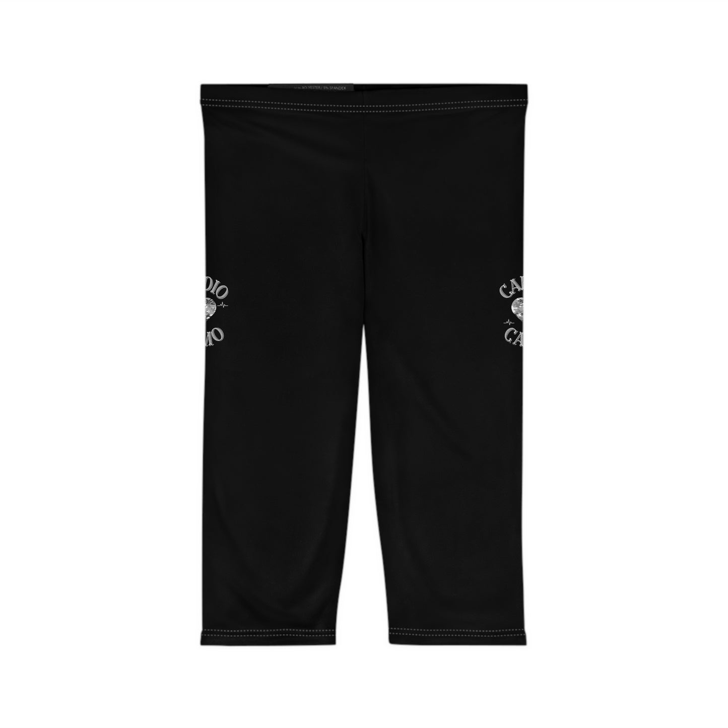 Cardio Camo Black Capri Leggings