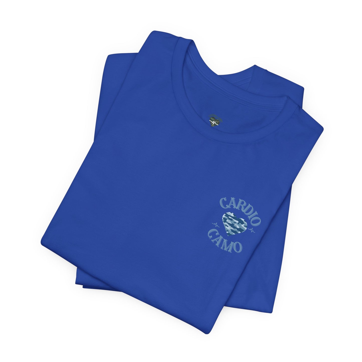 Cardio Camo Royal Blue Fitness Graphic T-shirt