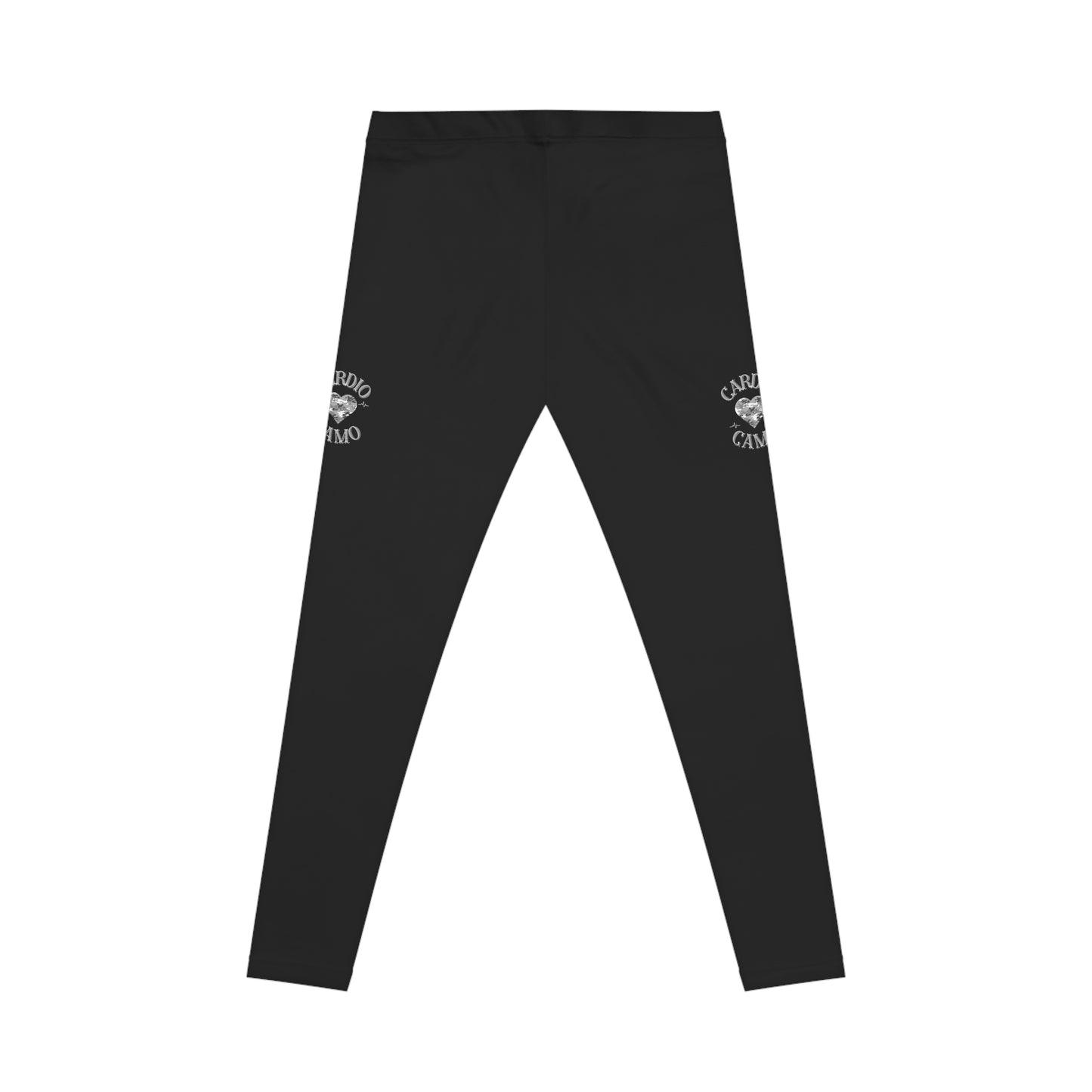 Cardio Camo Women's Black Casual Leggings