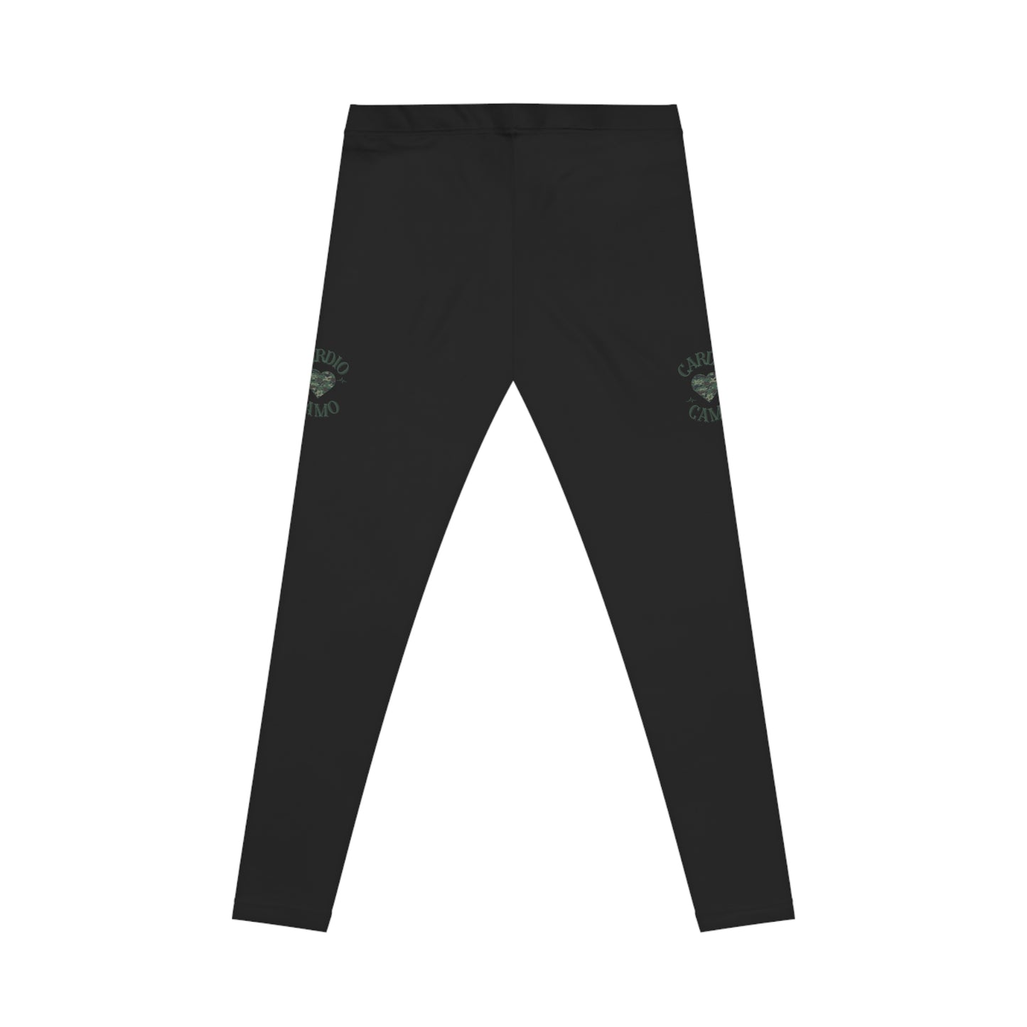 Cardio Camo Women's Black Casual Leggings