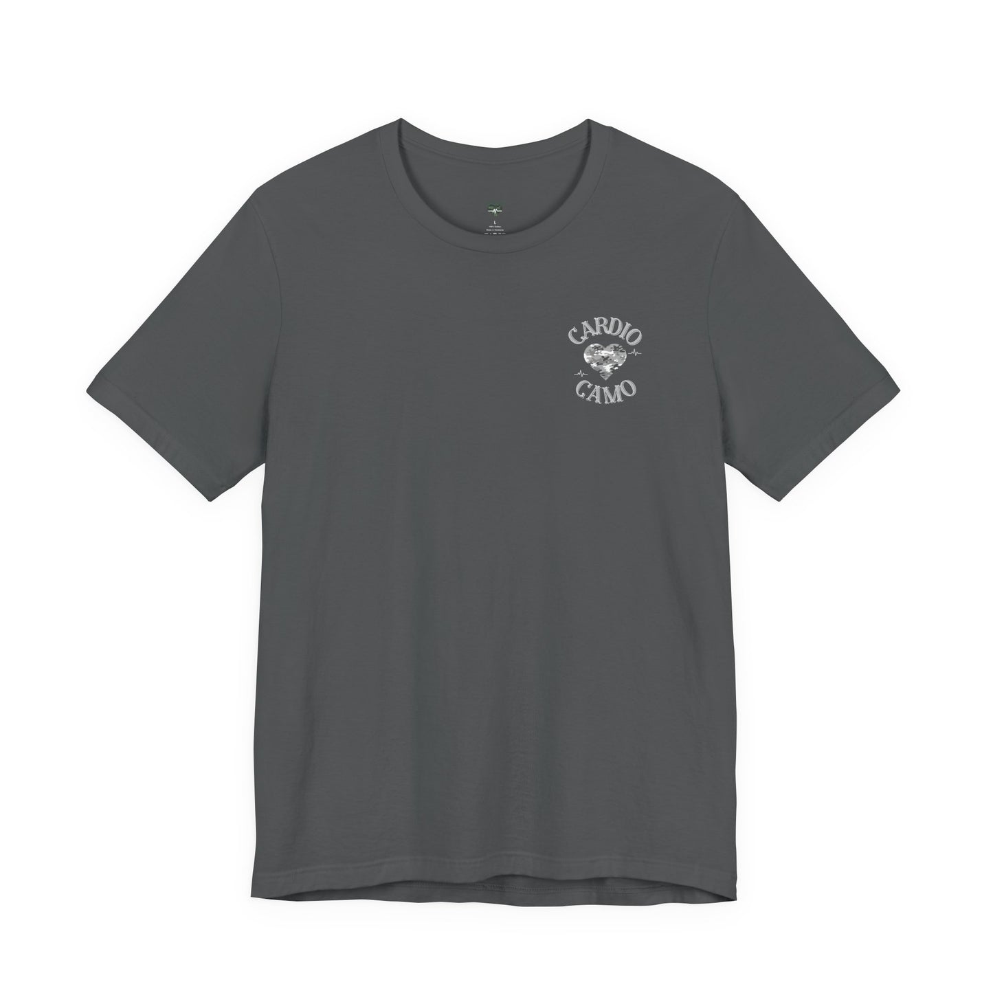 Cardio Camo Dark Gray Fitness Graphic T-Shirt