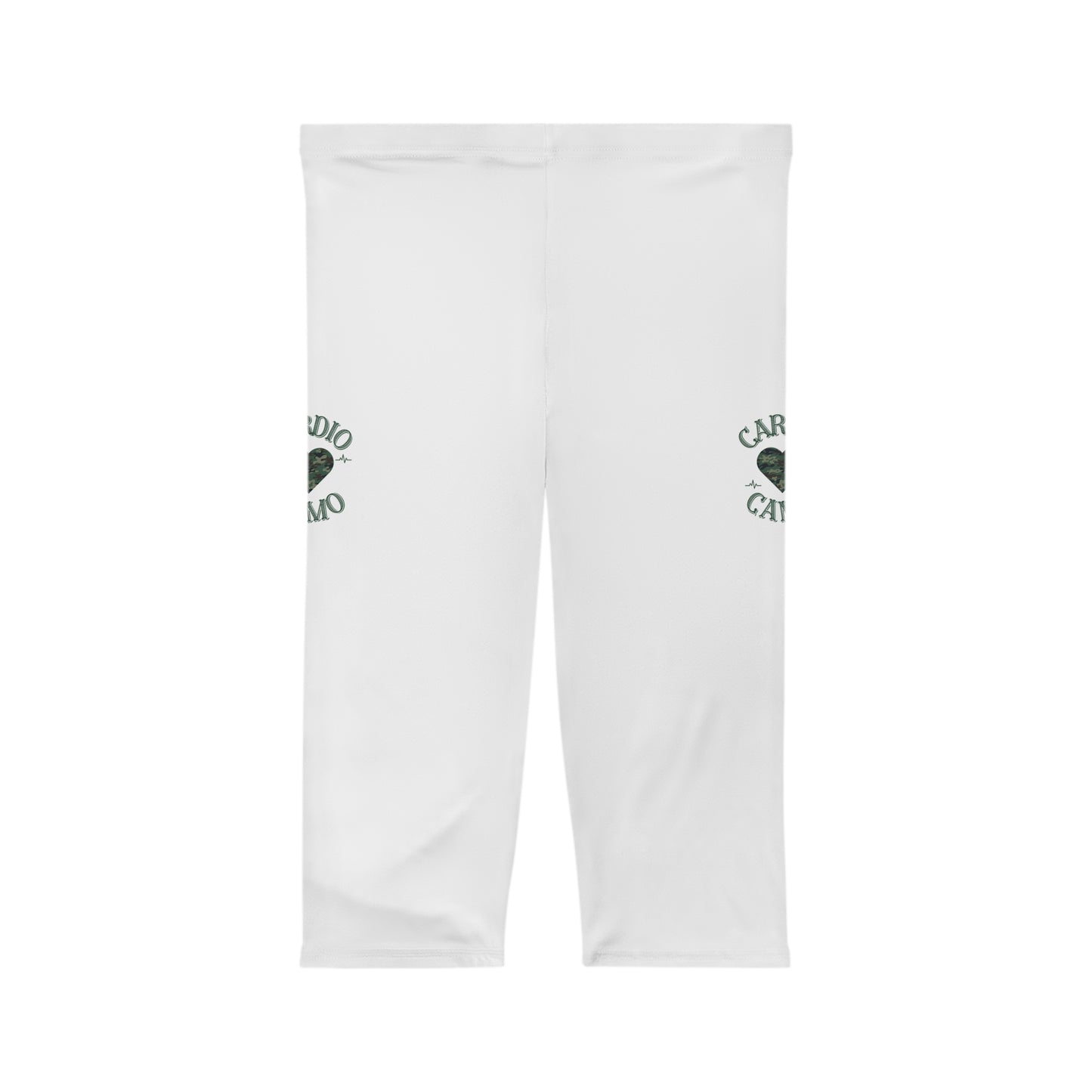 Cardio Camo White Capri Leggings
