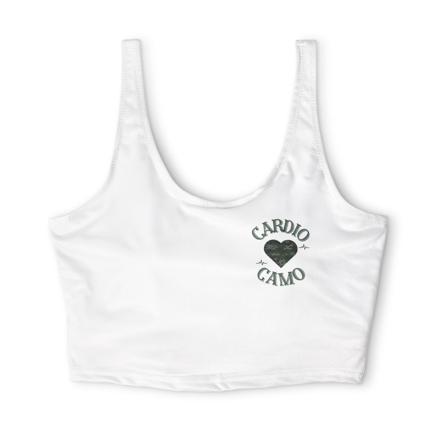 Cardio Camo White Sports Bra