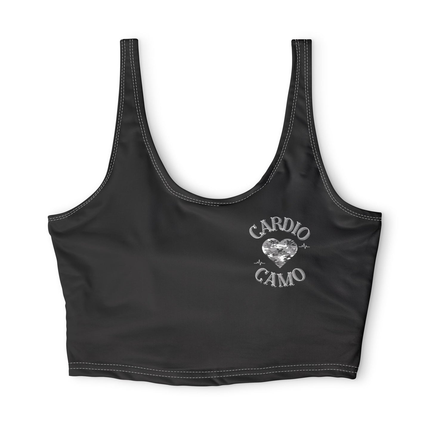 Cardio Camo Black Sports Bra