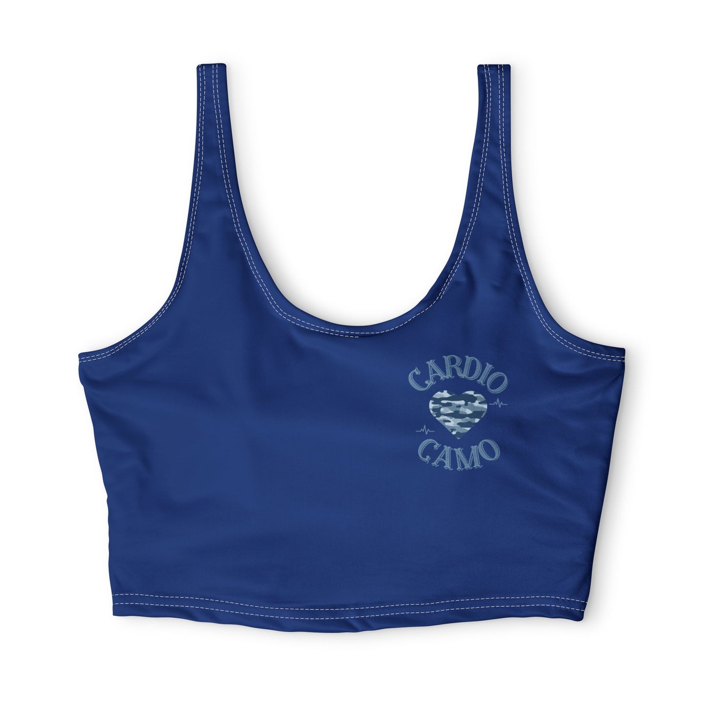 Cardio Camo Blue Sports Bra