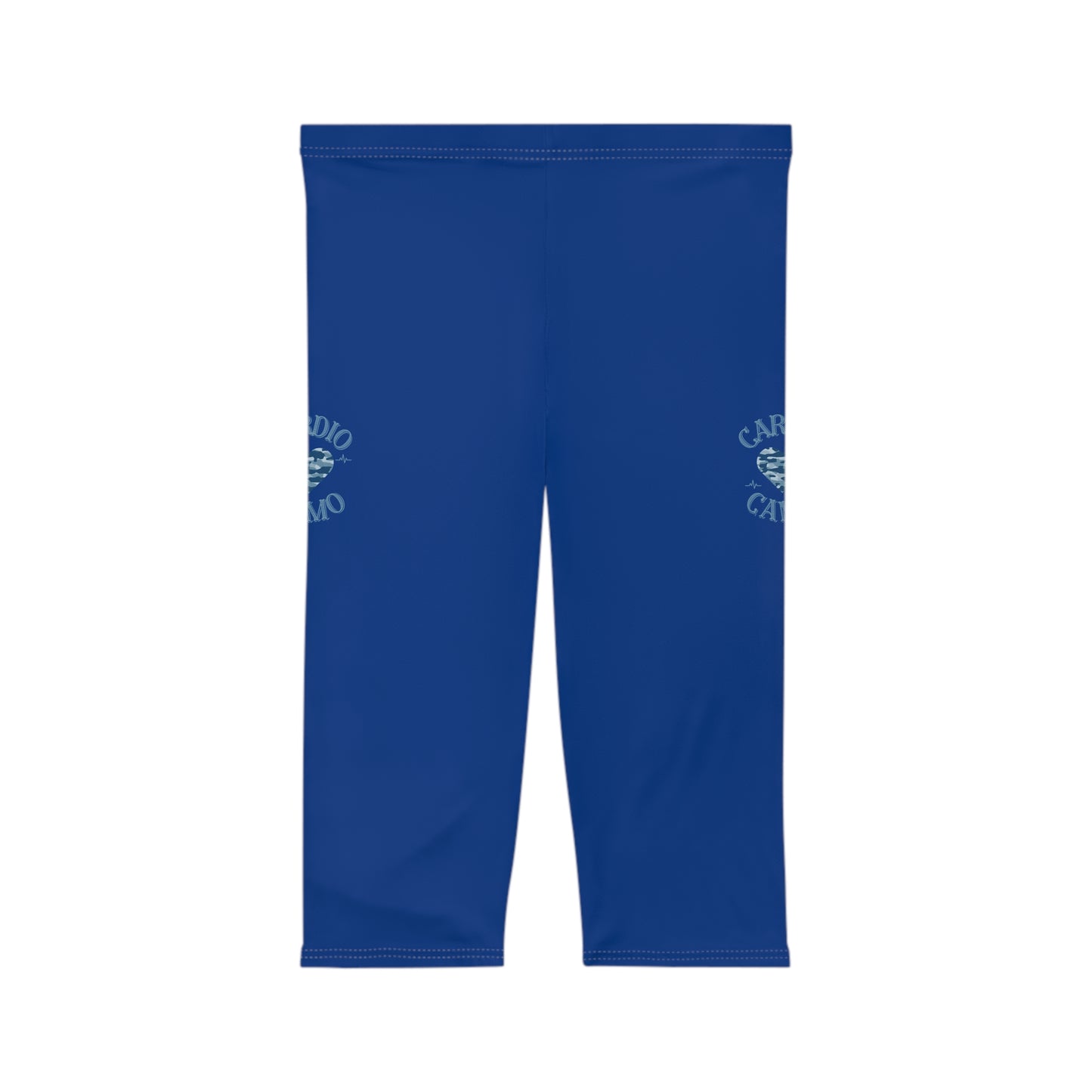 Cardio Camo Blue Capri Leggings