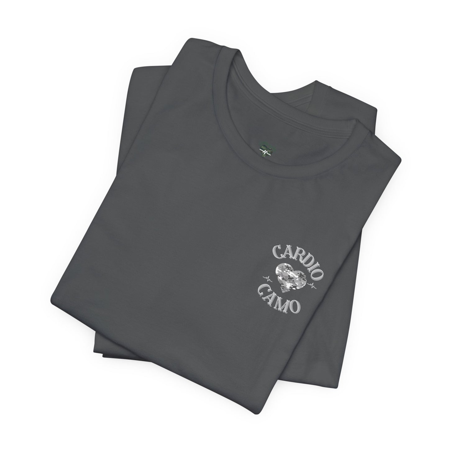 Cardio Camo Dark Gray Fitness Graphic T-Shirt