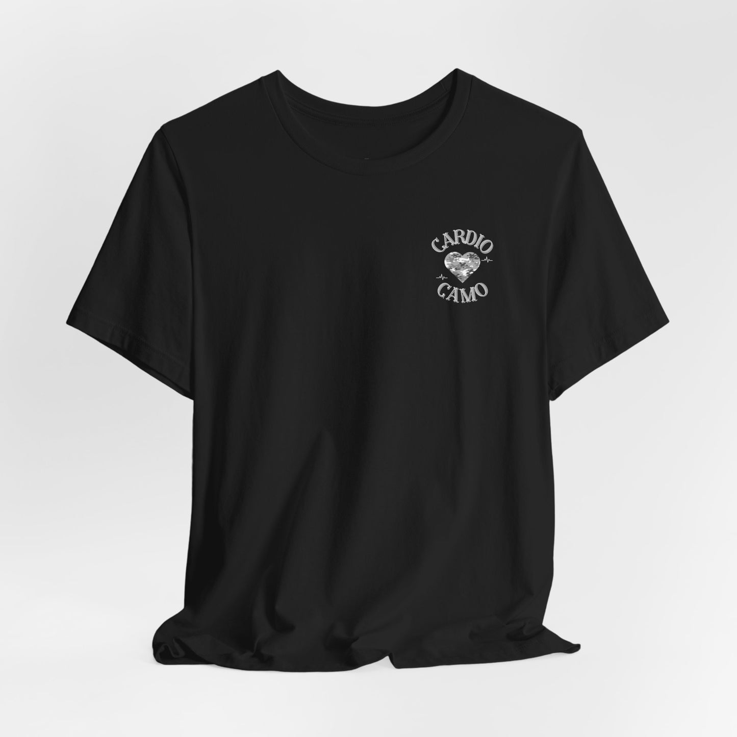 Cardio Camo Black Fitness Graphic T-Shirt