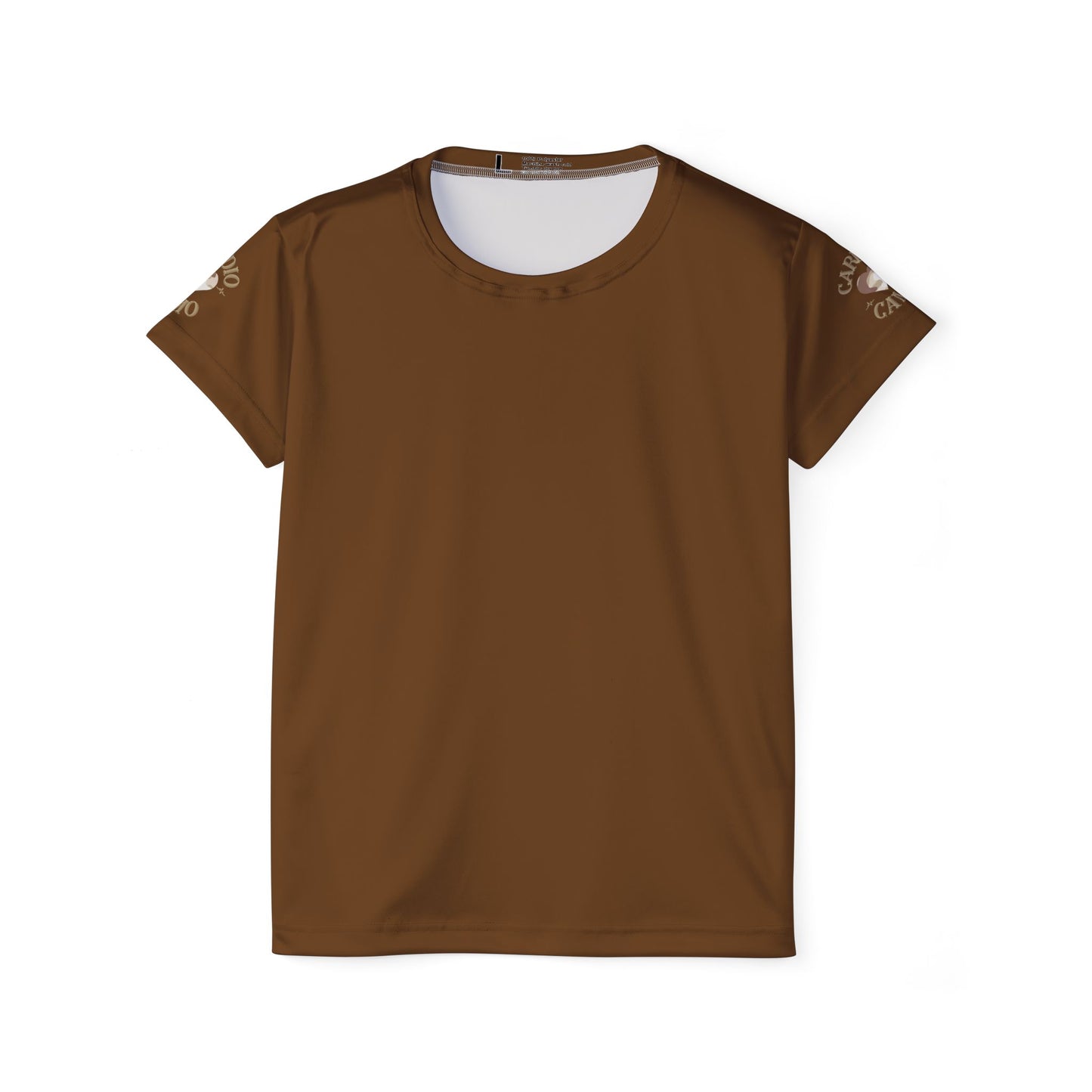 Cardio Camo Women's Sports Jersey Brown Athletic Tee