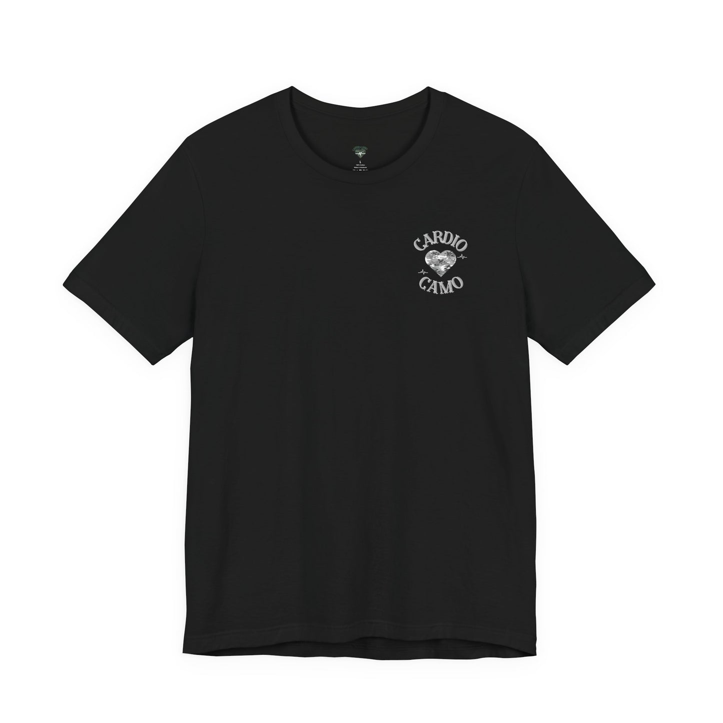 Cardio Camo Black Fitness Graphic T-Shirt