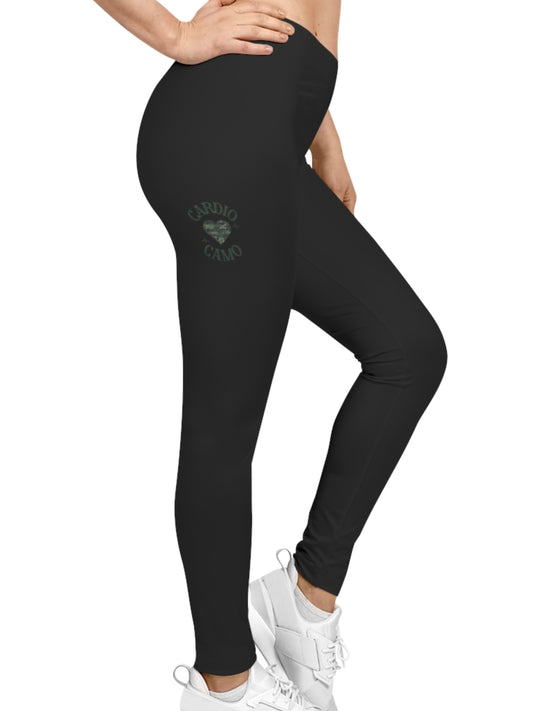 Cardio Camo Women's Black/Green Casual Leggings