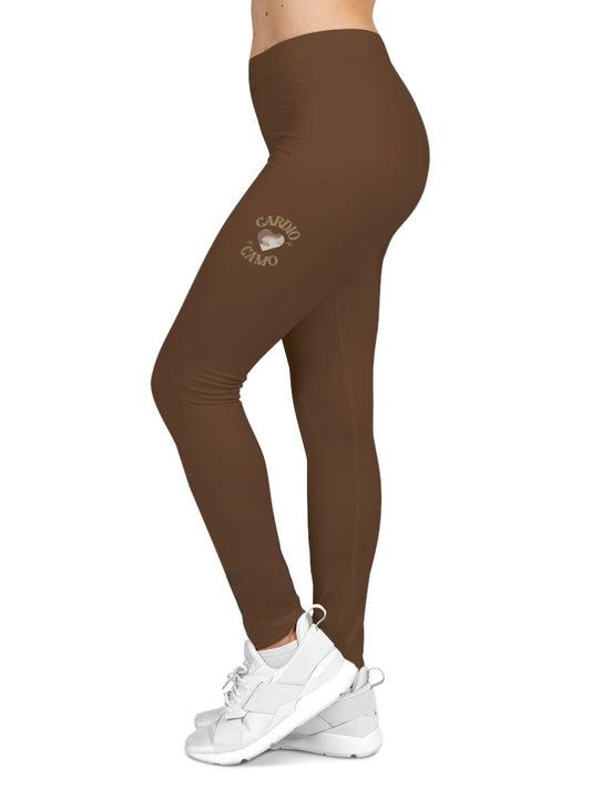 Cardio Camo Women's Brown Casual Leggings