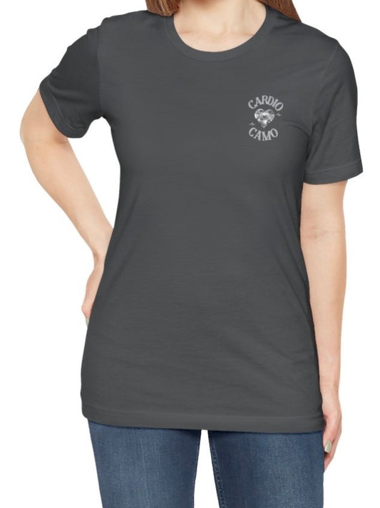 Cardio Camo Dark Gray Fitness Graphic T-Shirt