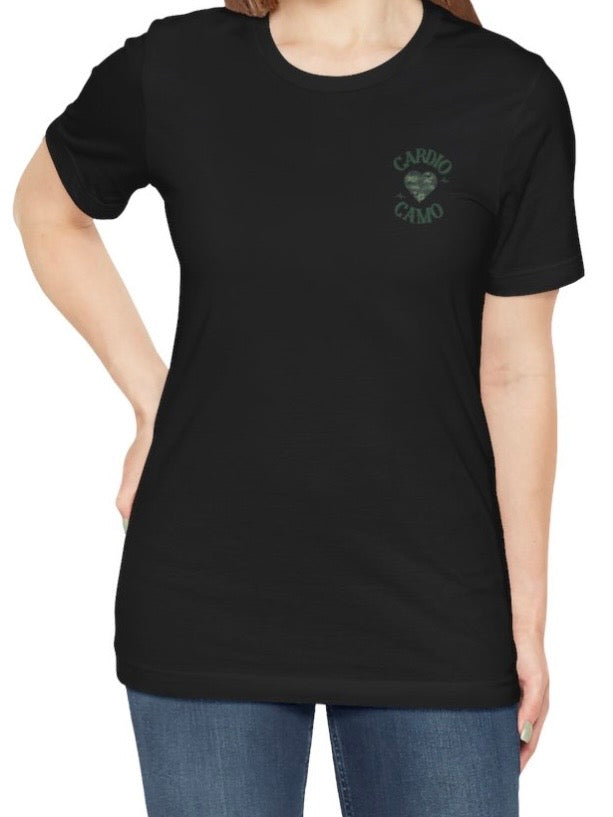 Cardio Camo Black Fitness Graphic T-Shirt
