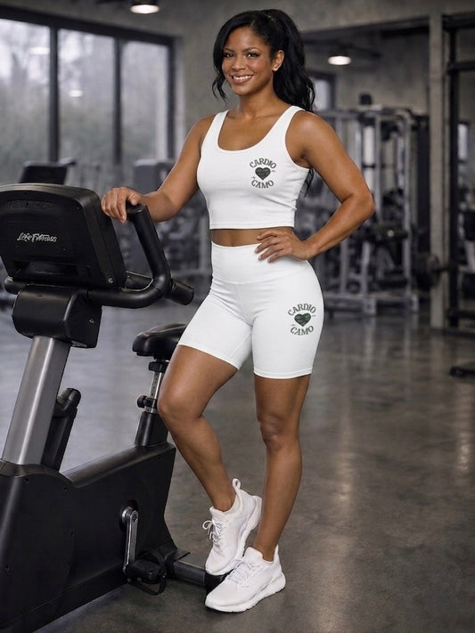 Cardio Camo White Sports Bra